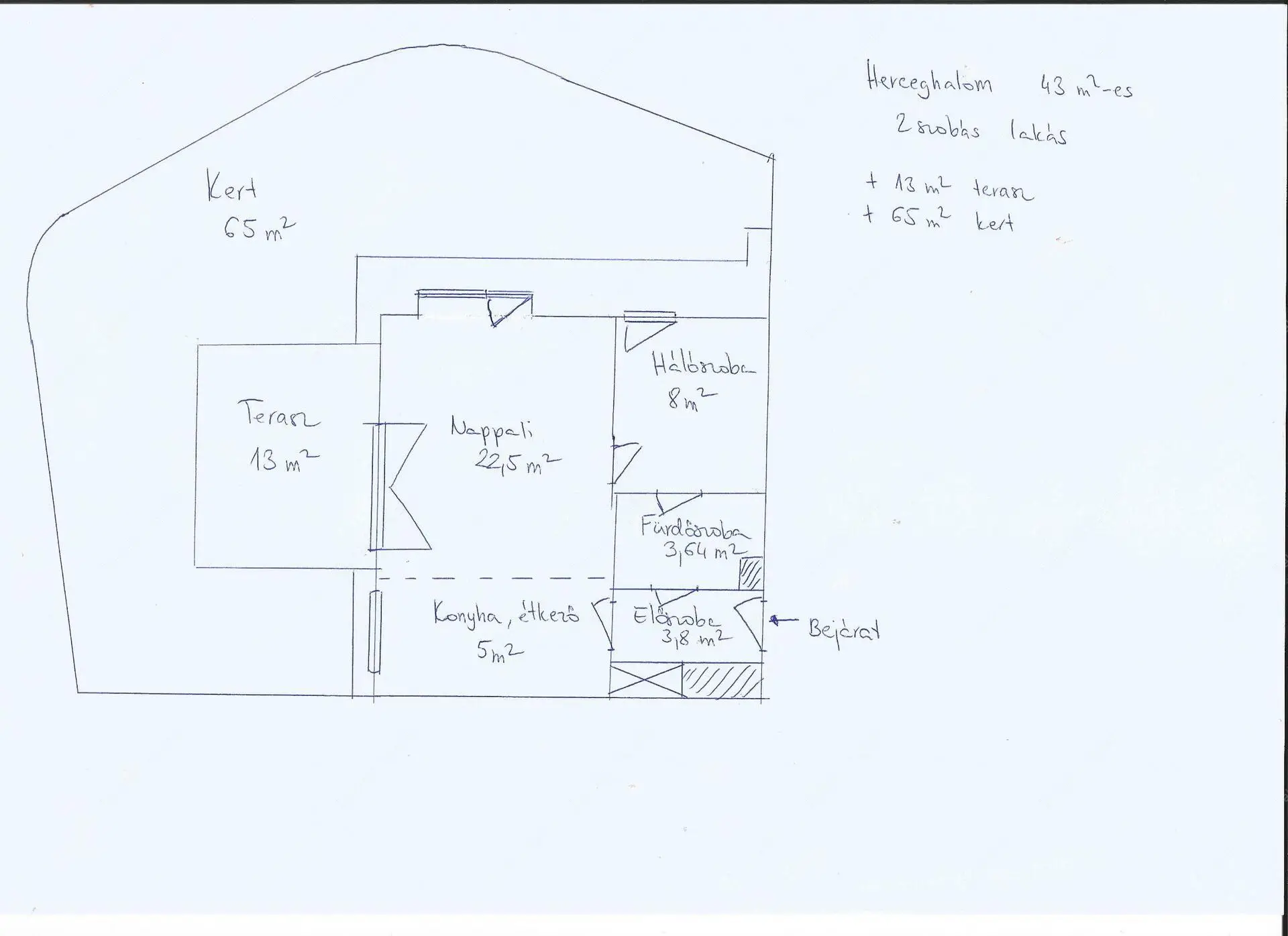 Kiadó albérlet 220000 Ft/hó áron: Herceghalom,  Kiserdő utca . Mérete: 43 nm, 2 szobás | Alberlet.hu - 5935769